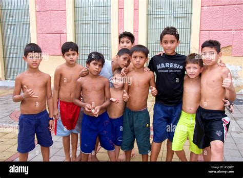 A Group Of Brazilian Boys In Manaus Brazil Stock Photo Alamy
