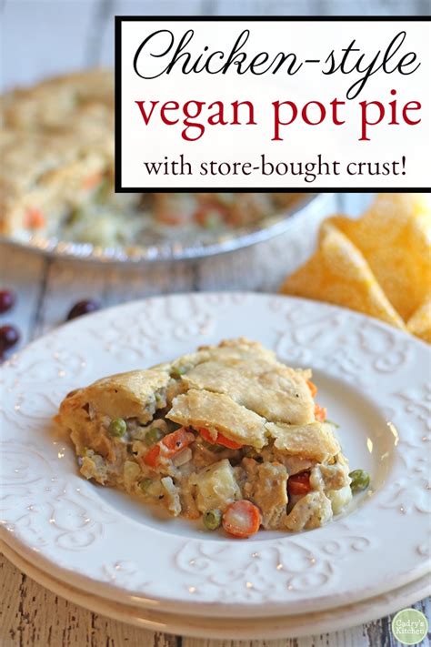 Chicken pot pie with frozen pie crust. Chicken-style vegan pot pie (Using frozen crust!) - Cadry ...