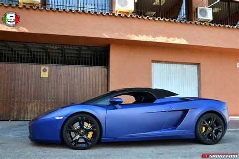 Matte Blue Lamborghini Gallardo Spyder By Cayuela Photography Gtspirit