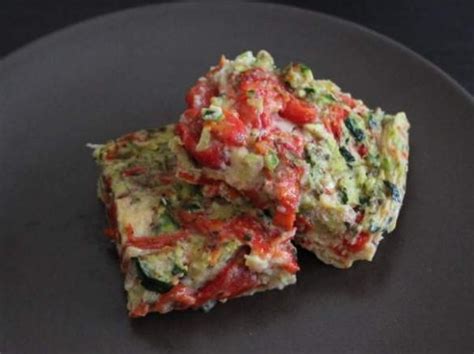 Flan aux poivrons et courgettes au micro - ondes par Papilles-on-off Une