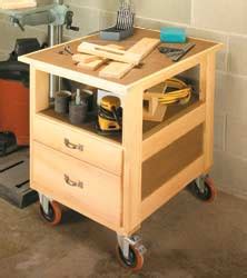 Build your own cabinet doors and drawers! 14 Work Surface Expansion Plans: Workstations, Carts and ...