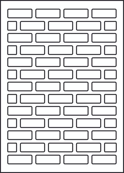 Full Page Printable Brick Pattern Free Printable Templates