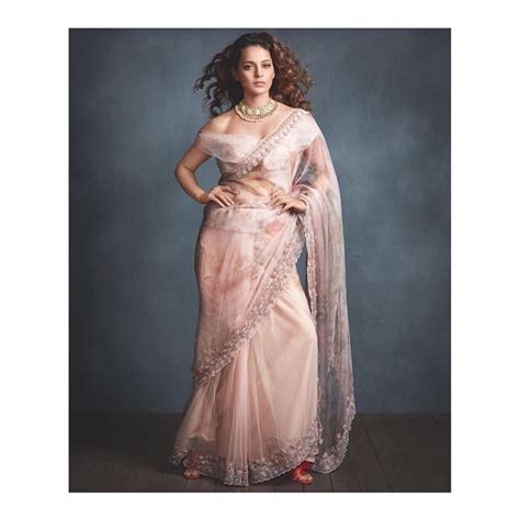 Glamourous Curls Sultry Blouse And Delicate Saree In A Dreamy Colour