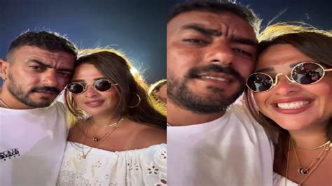 ياسمين عبدالعزيز في أحدث ظهور لها مع زوجها أحمد العوضي فيديو