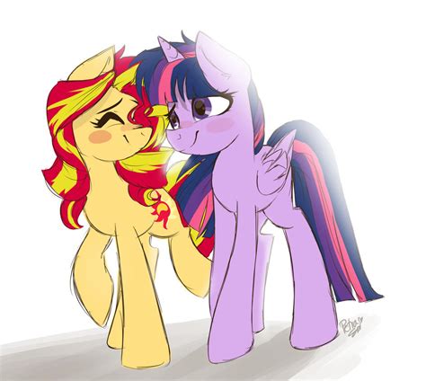 Sunset Shimmer X Twilight Sparkle Cp By Drawing Heart On Deviantart