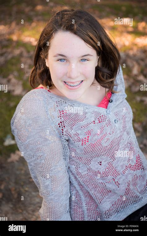 Portrait Of Teenage Girl Stock Photo Alamy