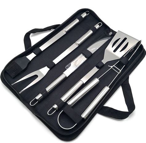 Bbq Grill Tools Set 5 Piece Grilling Accessories Heavy