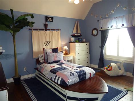 There are many stories can be described in boy themed bedrooms. Boys Nautical Pirate Themed Bedroom | Kid's Room ...