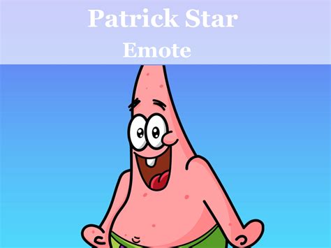Patrick Star Emote Twitchdiscord Etsy