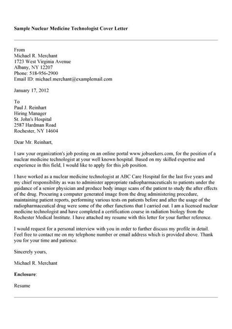 This article includes a resume for a doctor seeking a position as a medical consultant. Cover Letter Sample Medical Technologist - Plancha
