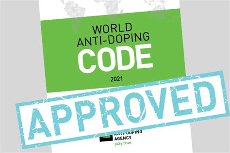 wada publishes approved 2021 world anti doping code and international standards world anti