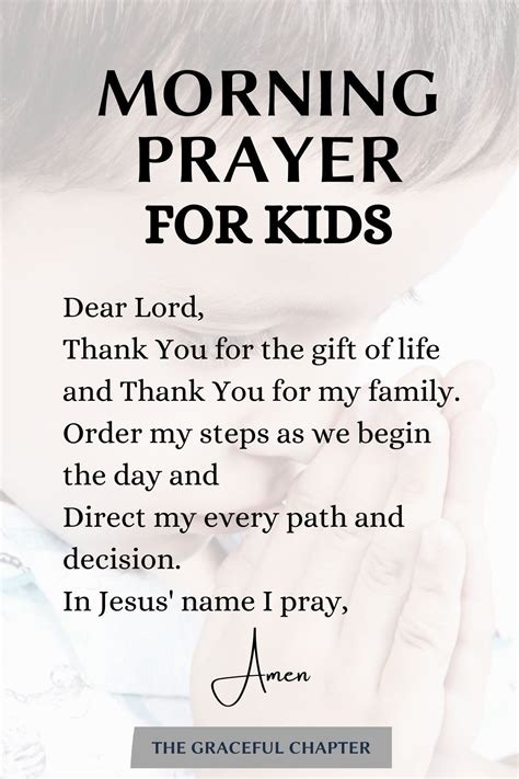 6 Simple Morning Prayers For Kids Morning Prayer For Kids Prayers