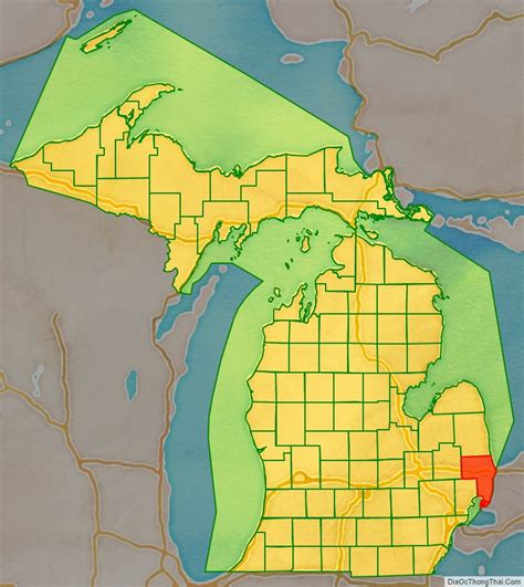 Map Of St Clair County Michigan