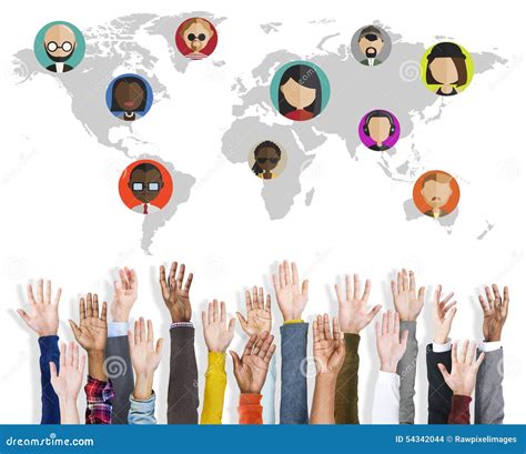 Global Community World People Social Networking Connection Concept Stock Illustration