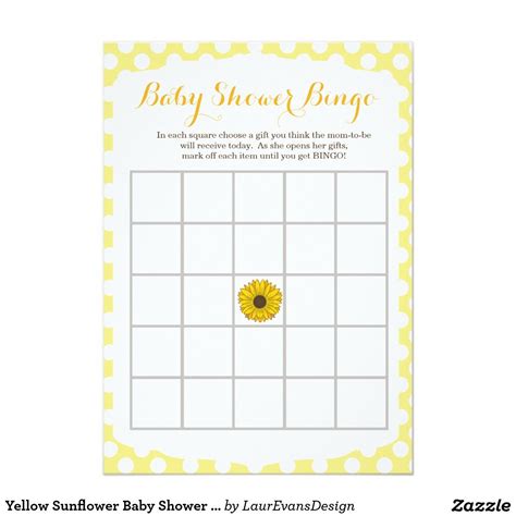 The main event at a baby shower is ooohing and ahhhing over the gifts, so it's easy to make this part a game too. Create your own Invitation | Zazzle.com | Sunflower baby ...