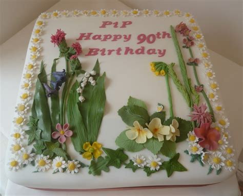 Flower Birthday Cakes Wild Flower Birthday Cake Wedding Birthday Cakes