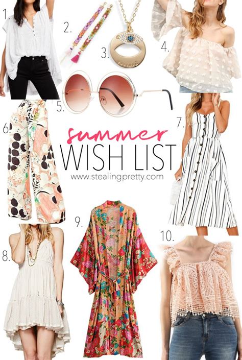 My Summer Wish List Stealing Pretty