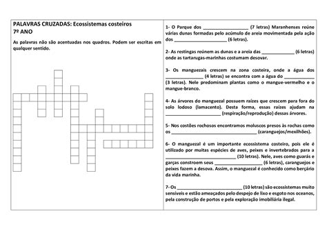 Atividade Sobre Ecossistemas 7 Ano
