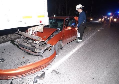 Car rear-ends tractor-trailer on Memorial Parkway in Lopatcong Township