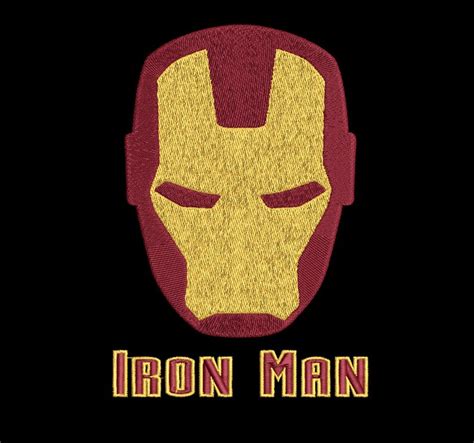 Superhero Iron Man Embroidery Design Instant Download Etsy