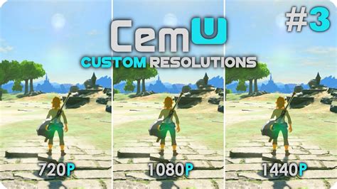 Zelda Breath Of The Wild On Pc Cemu Graphics Pack Resolution Youtube