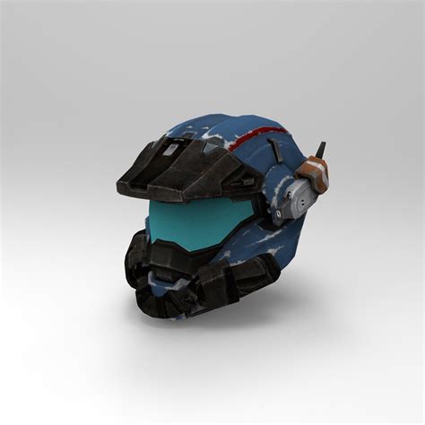 Commando Halo Reach Spartan Helmet Wearable Template For Paper Etsy