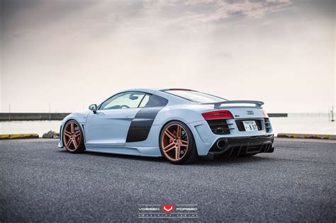 Show Stopper White Audi R8 On Bronze Forged Wheels Forged Wheels
