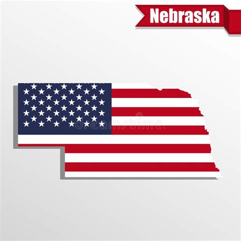 Flag Nebraska State Us State Symbol Stock Illustration Illustration