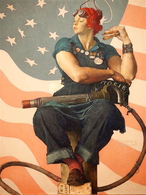 Norman Rockwells Iconic Illustration Of Rosie The Riveter For The