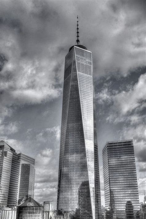 One World Trade Center Freedom Tower In Bw Photograph