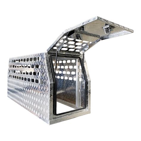 Buy 700mm Checker Plate Aluminium Full Dog Box Online
