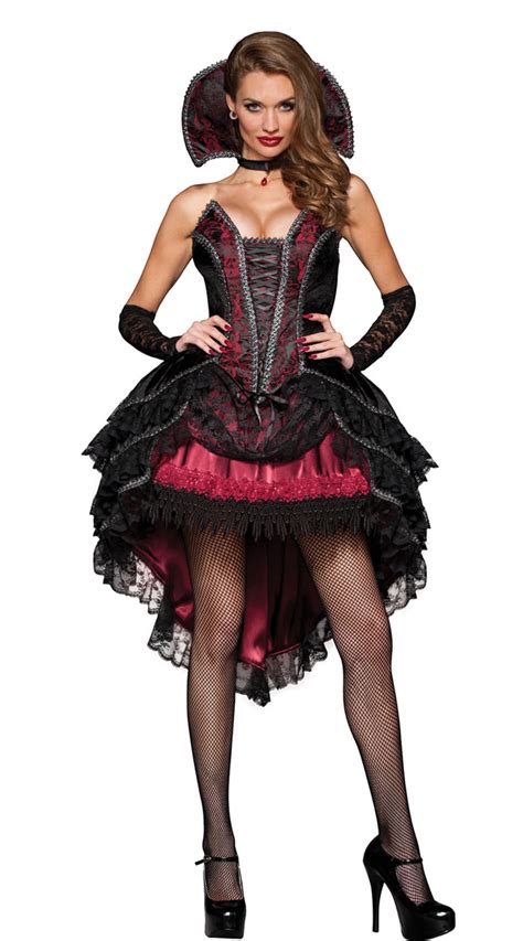 Bloodlust Vamp Costume Adult Vampire Womens Halloween Fancy Dress