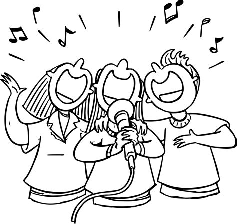 Singing Coloring Pages For Kids Coloring Pages