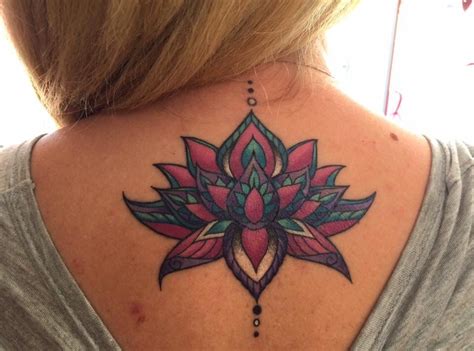Beautiful Lotus Tattoo Color Life Love The Placement Back Tattoo
