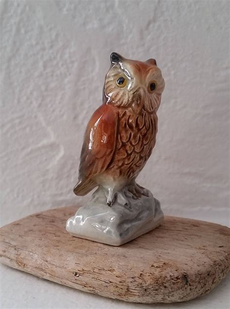 Goebel 1973 W Germany Small Porcelain Owl Figure Collectible | Etsy