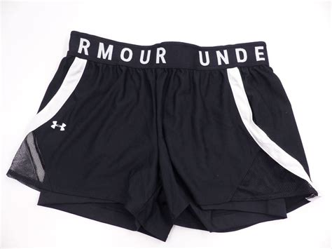 Under Armour Womens Play Up 2 In 1 Shorts Black Size L