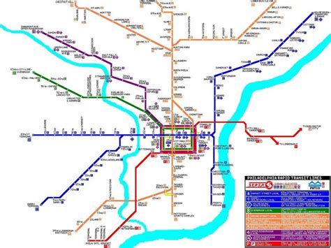 Philadelphia Transit System Map