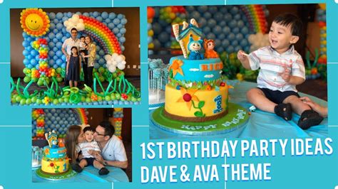 A cake topper is a perfect opportunity to tastefully (no pun intended) infuse your personal style into your wedding day decor. Dave and Ava theme | FIRST BIRTHDAY PARTY IDEAS - YouTube