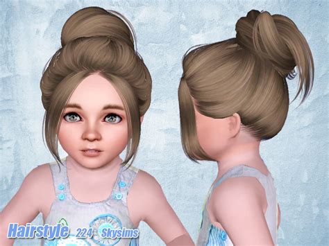 Messy Bun For Kids And Adults Sims 4 Cc