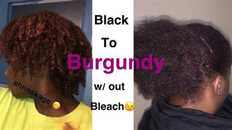 Cutting And Dying My Natural Hair Black To Burgandy Without Bleaching