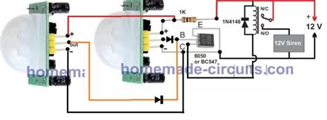 4 Simple Motion Detector Circuits Using Pir Homemade Circuit Projects