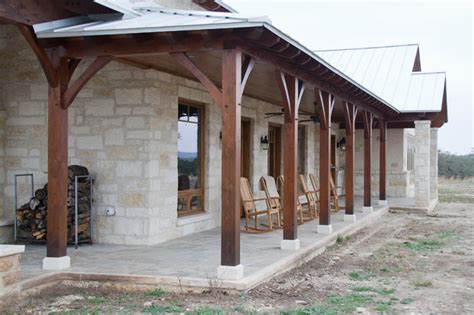Maybe you would like to learn more about one of these? Dark Wood Trusses - Traditional - Porch - Austin - by ...