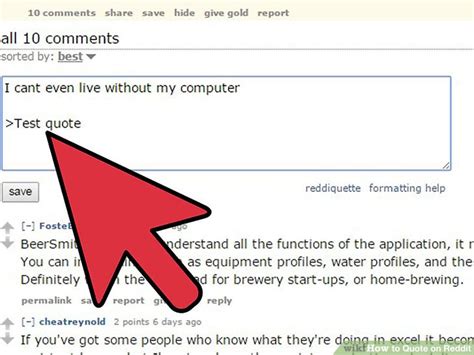 Check spelling or type a new query. How to Quote on Reddit: 7 Steps (with Pictures) - wikiHow