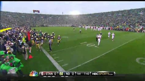 Notre Dame Stanford Game Highlights Youtube