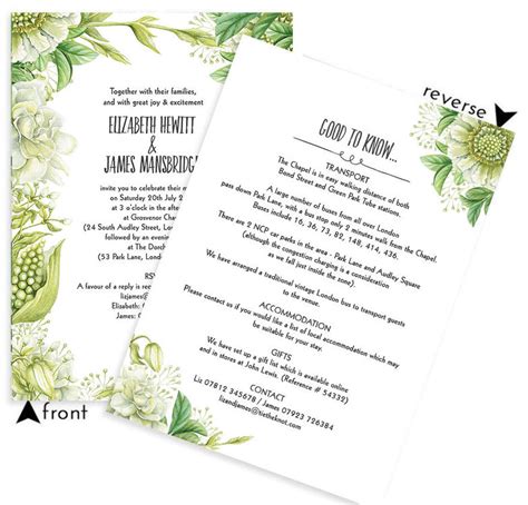 Did you scroll all this way to get facts about wedding invitation greenery? Greenery Wedding Invitation from £1.00 each