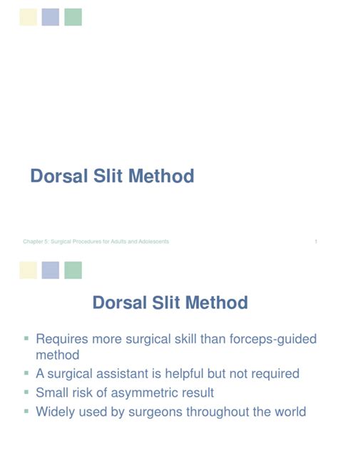 Dorsal Slit Method Surgical Suture Surgery