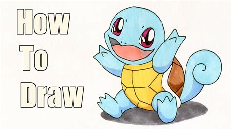 For those who cant view flash there is a lower quality gif version right here. How To Draw SQUIRTLE! (Pokemon Drawing Tutorial) - YouTube