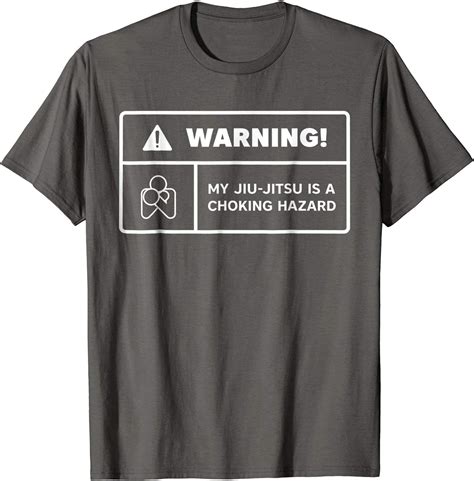 Amazon Com Warning Choking Label BJJ Tee Brazilian Jiu Jitsu T Shirt