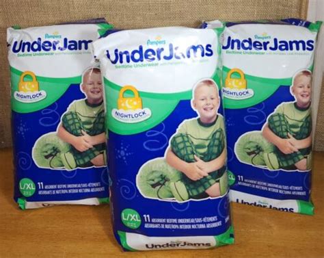 Pampers Underjams Boys Lxl Disposable Bedtime Underwear 58 85 Lbs New