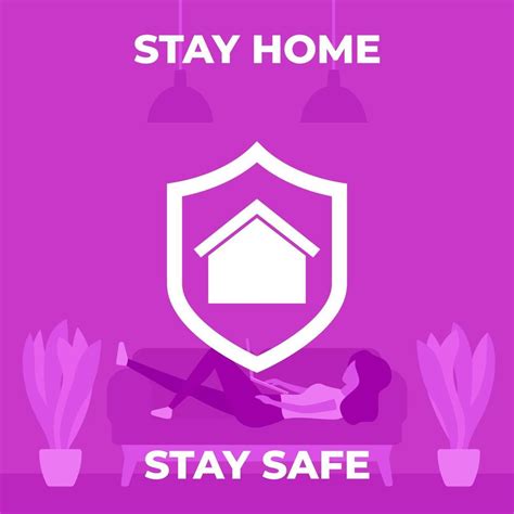 Stay Home Stay Safe Poster Design 3374716 Vector Art At Vecteezy
